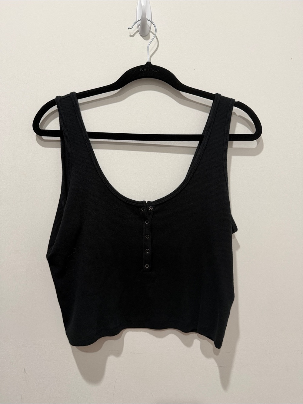 Abercrombie soft a&f ribbed black tank top